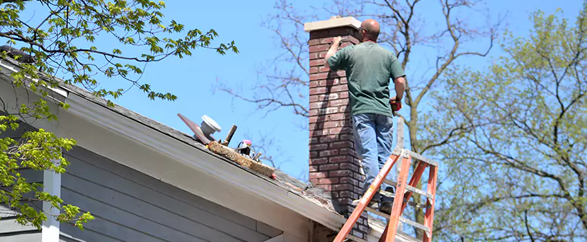 Vinyl and PVC Chimney Flashing Installation in Rossville, MD