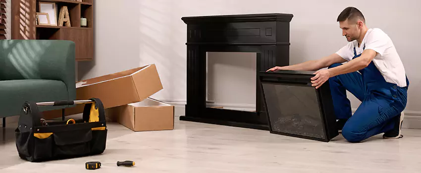 Old Rusted Metal Fireplace Repair And Replacement in Rossville, MD